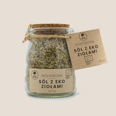 Sól Ekologiczna z Eko Ziołami w Słoiczku Sól Ekologiczna z Eko Ziołami w Słoiczku
